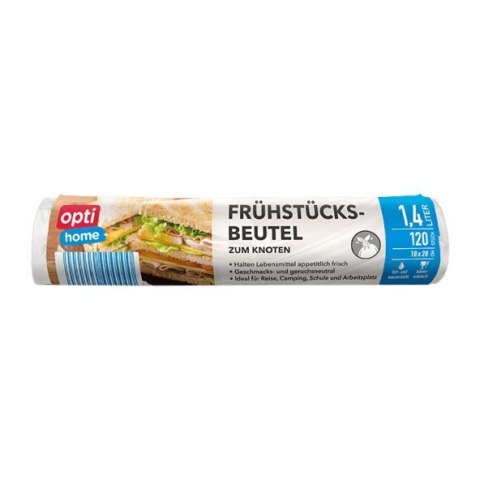 Optihome Woreczki Śniadaniowe 1,4 l 120 szt. (Niemcy) Optihome Woreczki Śniadaniowe 1,4 l 120 szt. (Niemcy)