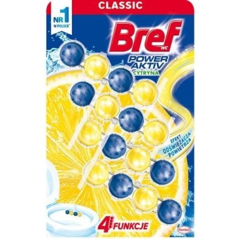 Bref Power Activ Soczysta Cytryna Zawieszka WC 4x50g Bref Power Activ Soczysta Cytryna Zawieszka WC 4x50g
