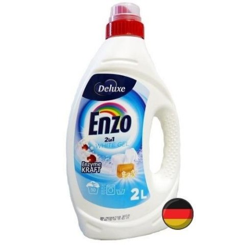 Deluxe Enzo Żel do Prania 2w1 do Tkanin Białych 50 prań (Niemcy) Deluxe Enzo Żel do Prania 2w1 do Tkanin Białych 50 prań (Niemcy)