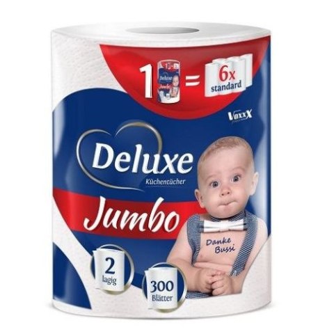 Deluxe Ręcznik Papierowy Jumbo 60m 2 warstwy (Niemcy) Deluxe Ręcznik Papierowy Jumbo 60m 2 warstwy (Niemcy)