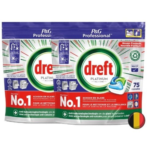 Dreft Platinum Tabletki do Zmywarki 2 x 75 szt = 150 szt (Belgia) Dreft Platinum Tabletki do Zmywarki 2 x 75 szt = 150 szt (Belgia)