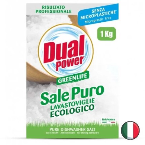 Dual Power Eco Greenlife Sól do Zmywarki 1 kg (Włochy) Dual Power Eco Greenlife Sól do Zmywarki 1 kg (Włochy)