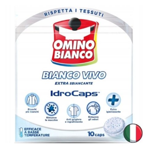 Omino Bianco Vivo Wybielające Kapsułki do Prania Wybielacz Odplamiacz 10 szt. (Włochy) Omino Bianco Vivo Wybielające Kapsułki do Prania Wybielacz Odplamiacz 10 szt. (Włochy)