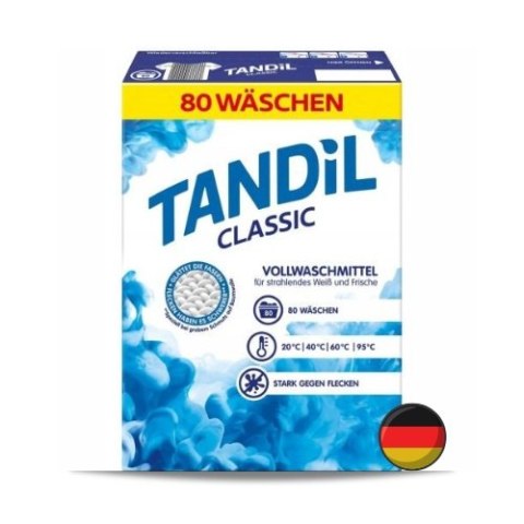 Tandil Classic Vollwaschmittel Uniwersalny Proszek do Prania 80 prań (Niemcy) Tandil Classic Vollwaschmittel Uniwersalny Proszek do Prania 80 prań (Niemcy)