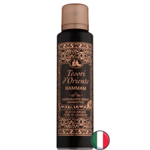 Tesori d'Oriente Hammam Dezodornat 24h Olej Arganowy 150 ml (Włochy) Tesori d'Oriente Hammam Dezodornat 24h Olej Arganowy 150 ml (Włochy)
