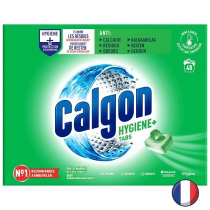 Calgon Hygiene Plus Tabs Tabletki Odkamieniające do Pralki XXL 48 szt. (Francja)