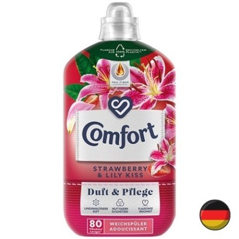 Comfort Strawberry Lily Kiss Truskawka Lilia Płyn do Płukania 80 prań (Niemcy)