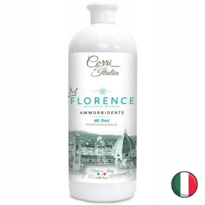 Corri d'Italia Florence Koncentrat Płyn do Płukania Białe Piżmo 40 prań (Włochy)