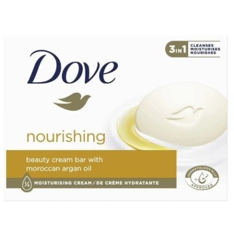 Dove Nourishing Kremowe Mydło w Kostce z Marokańskim Olejem Arganowym 90 g