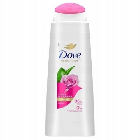 Dove Ultra Care Szampon do Włosów Aloe Rose Water Aloes Woda Różana 400 ml