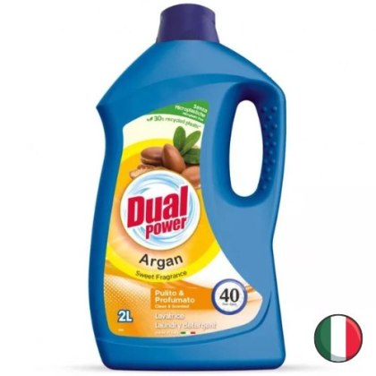 Dual Power Argan Uniwersalny Płyn do Prania z Olejem Arganowym 40 prań (Włochy)