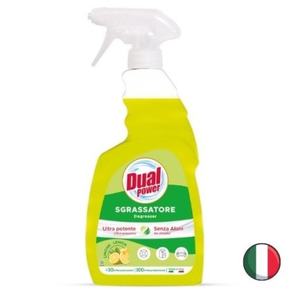 Dual Power Lemon Uniwersalny Odtłuszczacz w Sprayu Cytrynowy (Włochy)