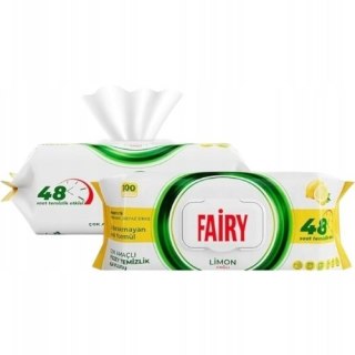 Fairy Lemon Uniwersalne Chusteczki Czyszczące Cytrynowe XXL 100 szt.