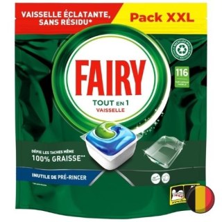 Fairy Original All-in-1 Kapsułki Tabletki do Zmywarki XXL 116 szt. (Belgia)