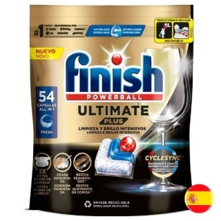 Finish Powerball Ultimate Plus Kapsułki do Zmywarki 54 szt. (Hiszpania)