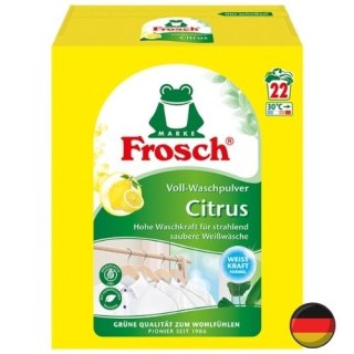 Frosch Citrus Uniwersalny Proszek do Prania Cytrynowy 22 prania (Niemcy)