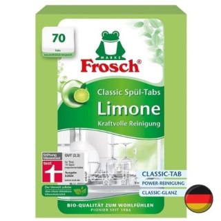 Frosch Limone Tabletki Limonkowe do Zmywarki All in 1 Ekologiczne 70 szt. (Niemcy)
