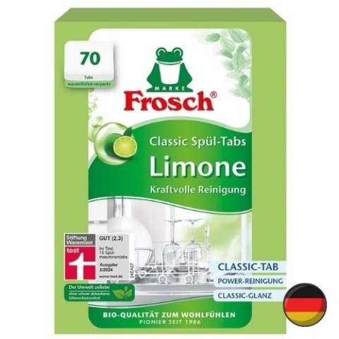 Frosch Limone Tabletki Limonkowe do Zmywarki All in 1 Ekologiczne 70 szt. (Niemcy)