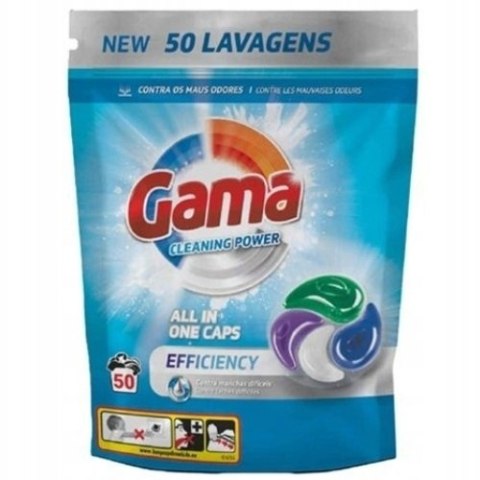 Gama Cleaning Power Efficiency Uniwersalne Kapsułki do Prania 50 szt.