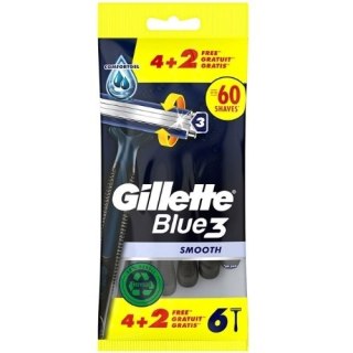 Gillette Blue 3 Smooth Jednorazowe Maszynki do Golenia 6 szt.