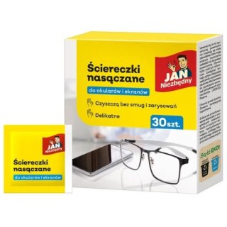 Jan Niezbędny Ściereczki Chusteczki Nasączane do Okularów 30 szt.