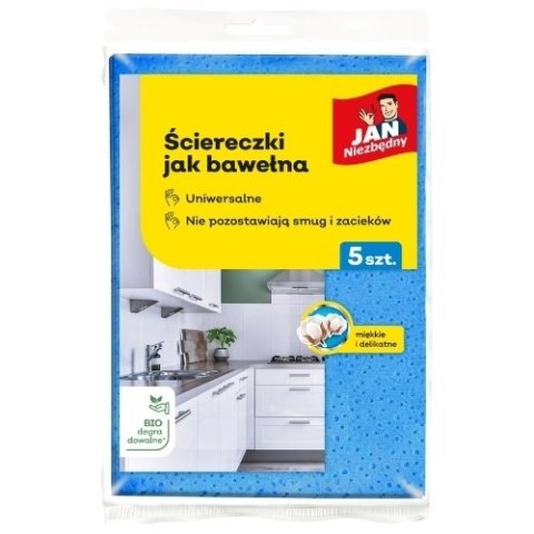 Jan Niezbędny Uniwersalne Ścierki Ściereczki jak Bawełna 5 szt.