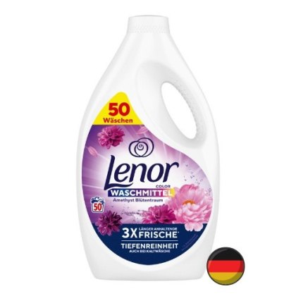 Lenor 2w1 Amethyst Żel do Prania Color 50 prań (Niemcy)