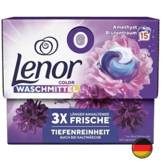 Lenor Amethyst Blütentraum Kapsułki do Prania Koloru All in One 15 szt. (Niemcy)