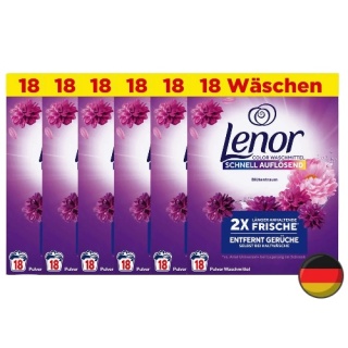 Lenor Amethyst Duży Proszek do Prania Kolorowego 108 prań (Niemcy)