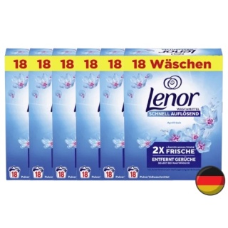 Lenor Aprilfrisch Duży Proszek do Prania Uniwersalny 108 prań (Niemcy)