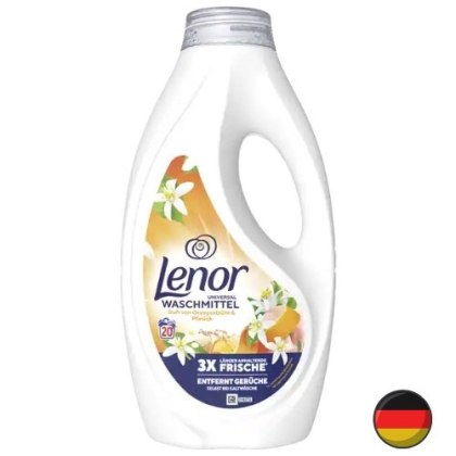 Lenor Orangenblut Pfirsich Uniwersalny Żel do Prania Kwiat Pomarańczy 20 prań (Niemcy)