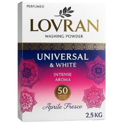 Lovran Universal & White Proszek do Prania Białego i Jasnego Aprile Fresco Wiosenna Świeżość 50 prań
