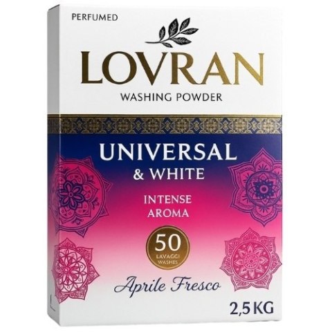 Lovran Universal & White Proszek do Prania Białego i Jasnego Aprile Fresco Wiosenna Świeżość 50 prań