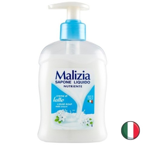 Malizia Latte Mleczne Mydło w Płynie z Pompką 300 ml (Włochy) Malizia Latte Mleczne Mydło w Płynie z Pompką 300 ml (Włochy)