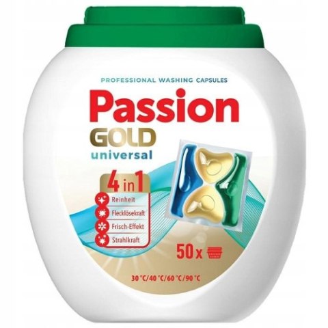 Passion Gold 4w1 Uniwersalne Kapsułki do Prania 50 szt. Passion Gold 4w1 Uniwersalne Kapsułki do Prania 50 szt.