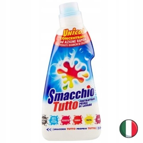 SMACCHIO TUTTO Odplamiacz do Tkanin w Płynie Uniwersalny ze Szczotką 400 ml (Włochy)