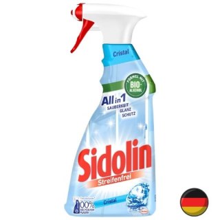 Sidolin Cristal Płyn do Mycia Szyb Szkła Luster Okien Spray 500 ml (Niemcy)
