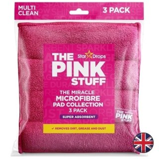 Stardrops The Pink Stuff Ścierki z Mikrofibry Pady Super Chłonne 3 szt. (Wielka Brytania)