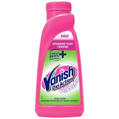 Vanish Oxi Action Extra Hygiene Dezynfekujący Uniwersalny Odplamiacz do Tkanin w Płynie 500 ml