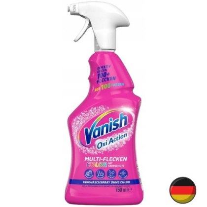 Vanish Oxy Action Color Odplamiacz w Sprayu do Kolorów 750 ml (Niemcy)