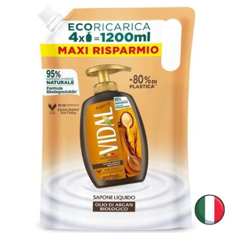 Vidal Argan Oil Mydło w Płynie Arganowe Zapas 1,2l (Włochy)