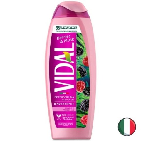 Vidal Blackberry & Musk Żel pod Prysznic Jeżyna Piżmo 250 ml (Włochy)
