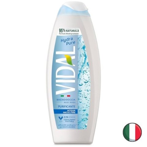 Vidal Hydra Pure Żel pod Prysznic z Wodą Micelarną 600 ml (Włochy)