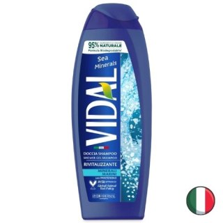 Vidal Sea Minerals Żel pod Prysznic dla Mężczyzn 2w1 Szampon Morskie Minerały 250 ml (Włochy)