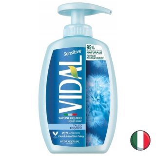 Vidal Sensitive Talco Liquido Mydło w Płynie z Pompką 300 ml (Włochy)