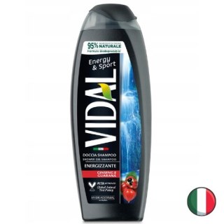 Vidal Sport & Energy Żel pod Prysznic Guarana Żeń-szeń 250 ml (Włochy)