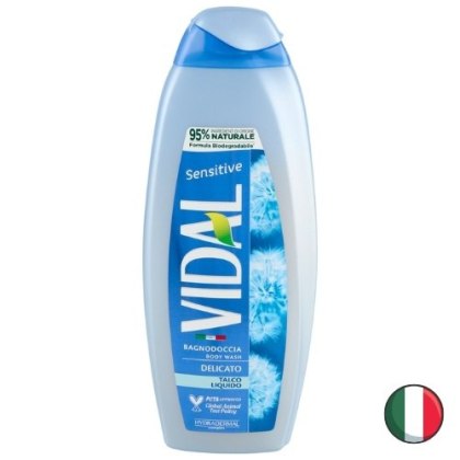 Vidal Talc Sensitive Delikatny Żel pod Prysznic Talk 600 ml (Włochy)