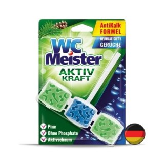 WC Meister Aktiv Kraft Kostka Zawieszka do Toalety WC Sosna 45g (Niemcy)